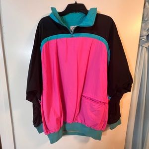 Bright Vintage Bomber Pullover Hotdogger Medium